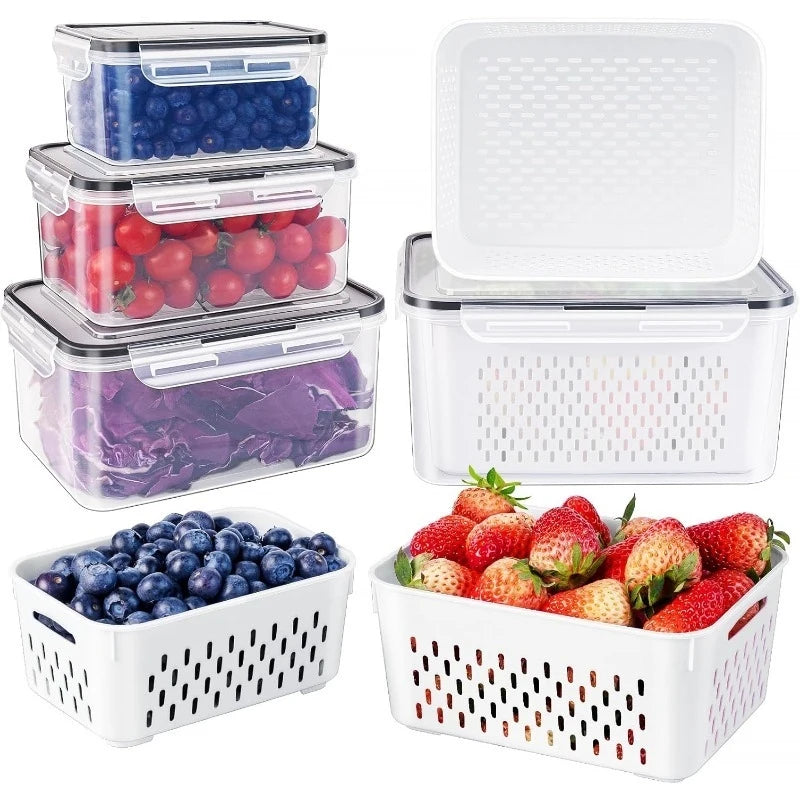 Fridge Fruit & Vegetable Storage Box Set