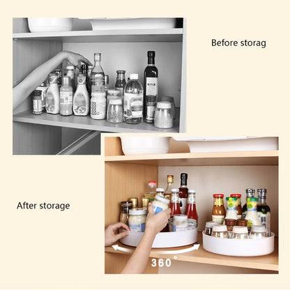 360° Rotating Kitchen Cabinet Organizer