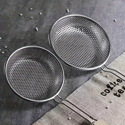 Stainless Steel Fine Mesh Colander with Wooden Handle