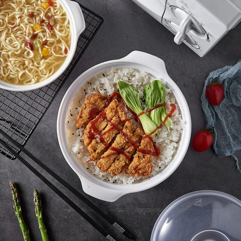 Microwave Food Heating Container with Lid