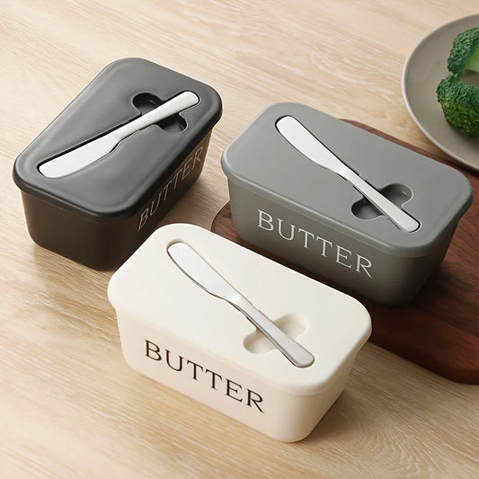 Butter Storage Container with Knife