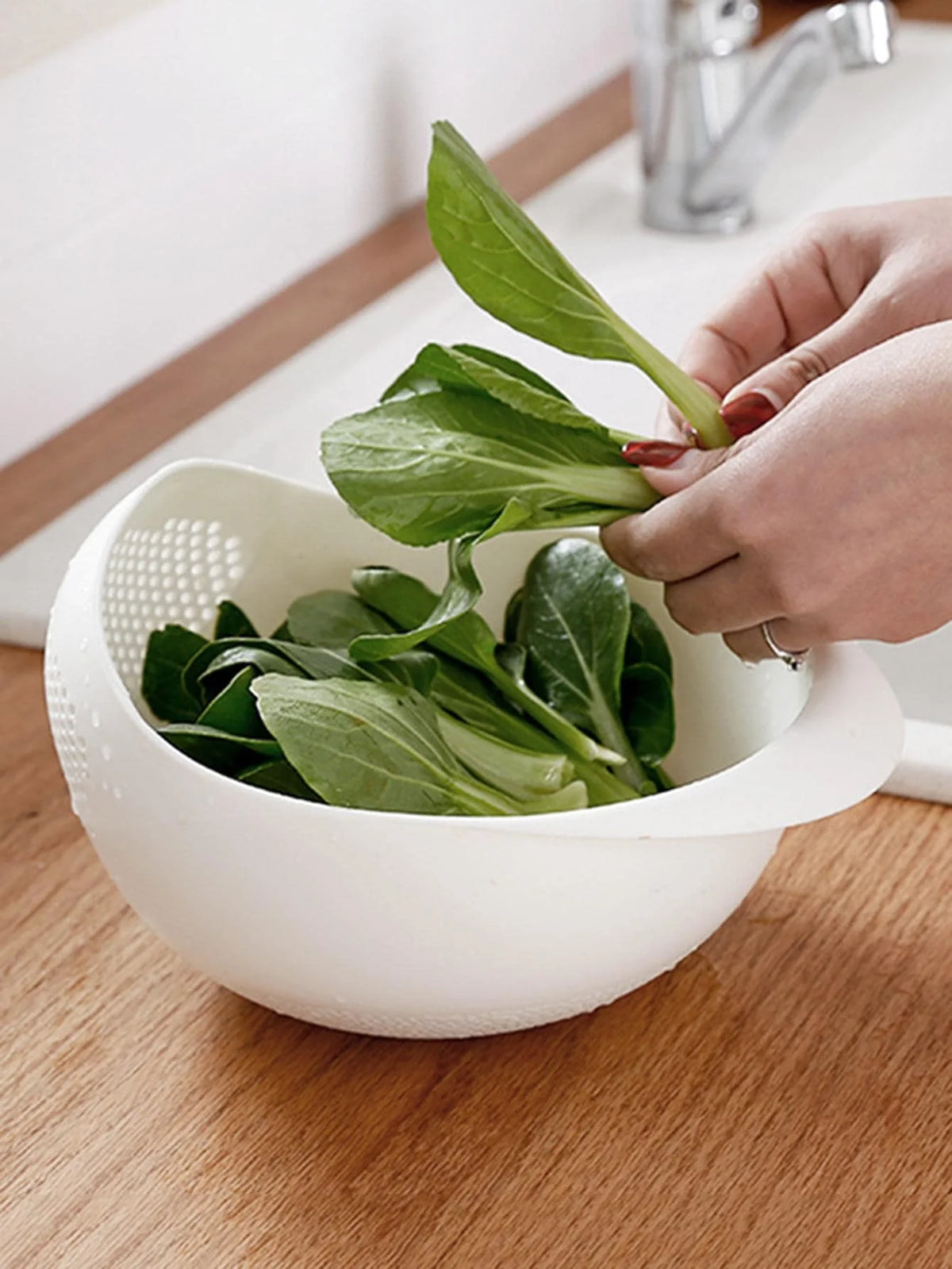 Kitchen Colander Rice & Fruit Washing Basket
