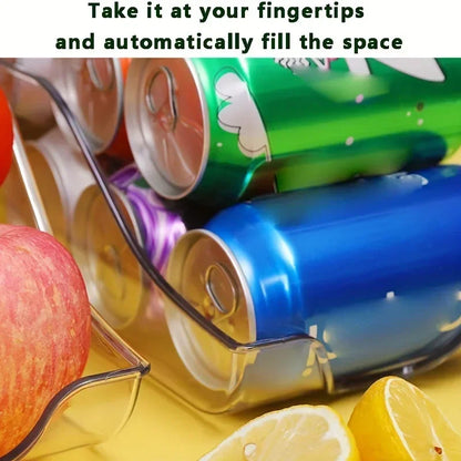 Soda Can Dispenser & Fridge Organizer Bin