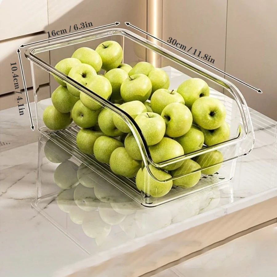 Fridge Storage Containers for Fruits Vegetables & Drinks