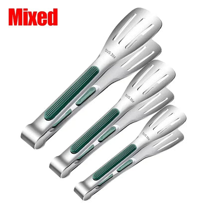 Stainless Steel Heat Resistant Steak & BBQ Cooking Tongs