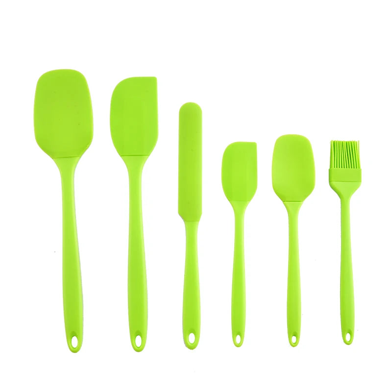 Silicone Spatula, Scraper & Oil Brush Set