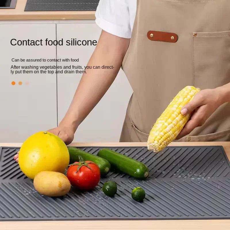 Silicone Kitchen Drain & Drying Mat