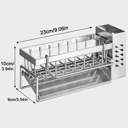 Stainless Steel Sink Cleaning Storage Rack