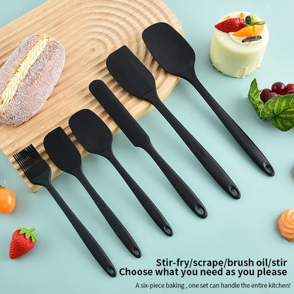 Silicone Spatula, Scraper & Oil Brush Set