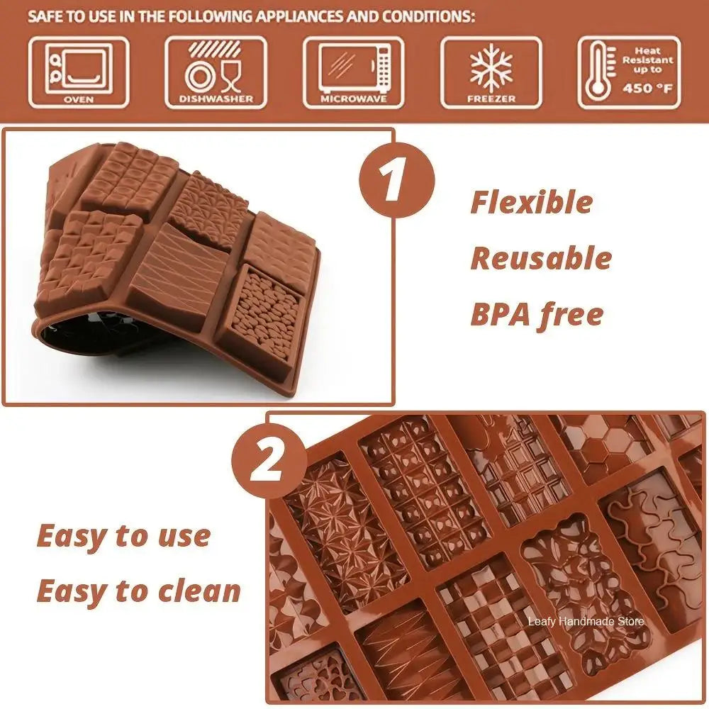 Silicone Dubai Chocolate Bar Mold