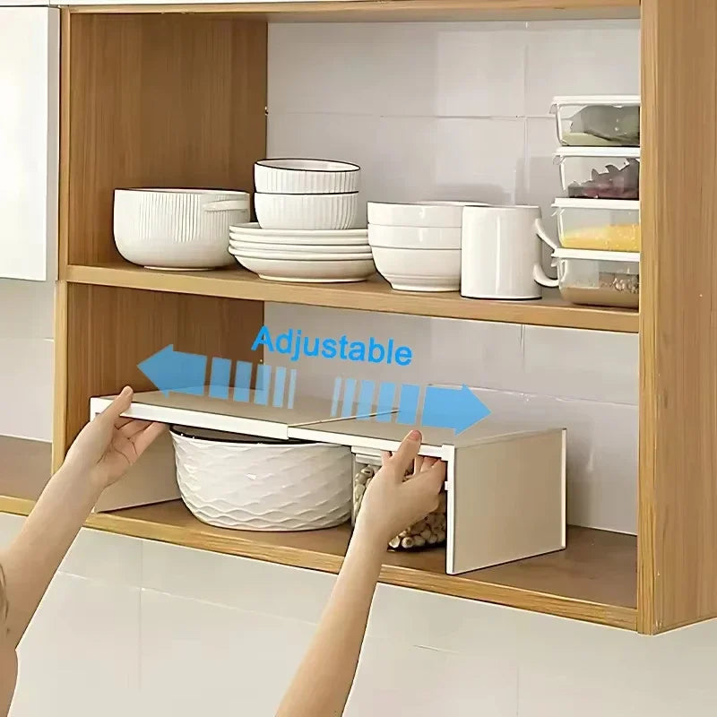 Adjustable Kitchen Cabinet Shelf Organizer